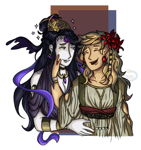 Nyx & Persephone from Hades Game Nyx & Persephone from Hades Game